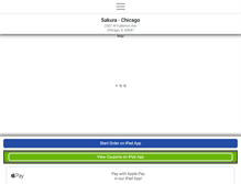 Tablet Screenshot of chicagosakura.com